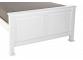 3ft Single White wood, solid panel,wooden bed frame Madrid 3